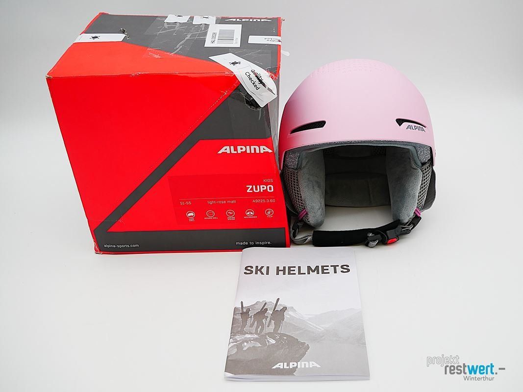 Alpina Caschi: ALPINA Zupo Skihelm Kinder – Nuovo (secondo la descrizione) da Winterthur venduto da Restwert_Winterthur