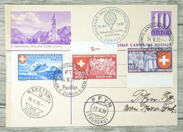 TR09 Carte Postale + Timbre Suisse 1939