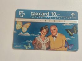 PTT Taxcard mit Sujet "älteres Ehepaar" 10 Franken