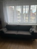 Dunkelgraues Sofa, sehr bequem, Top Zustand!