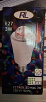 RL E27 RGB LED Lampe max. 3W neu