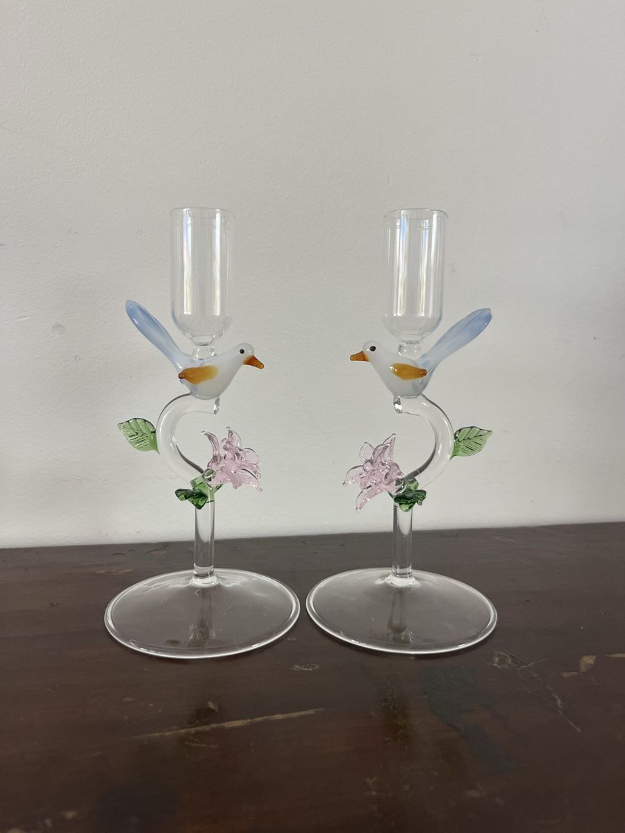Portacandele: 2xKerzenständer aus Glas – Nuovo e nell'imballaggio originale da Saanen venduto da SoniaMichaela 4