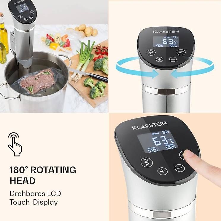 Elettrodomestici da cucina: KLARSTEIN Quickstick Flex Sous-Vide Garer schwarz – Usato da Winterthur venduto da Rebrus 3