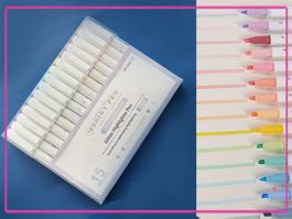 15er Pack Glitter / Highlighter /Schimmer Marker