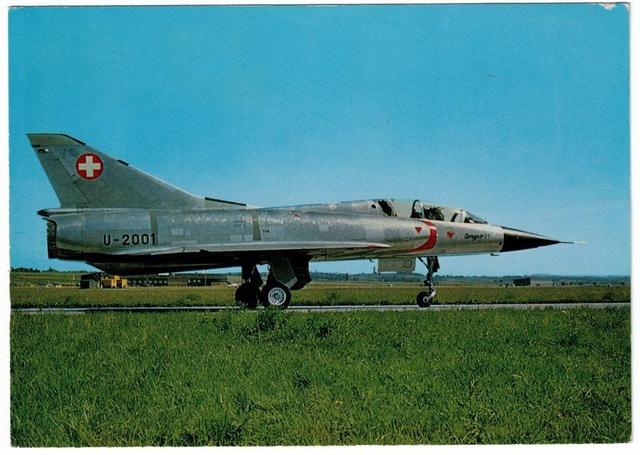 Ansichtskarten: Mirage, gelaufen 1981, Militär – Gebraucht aus Frauenfeld von POML