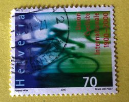 Nr.989 GESTEMPELT Radfahrer 2000   Siehe Original Fotos.  ﻿