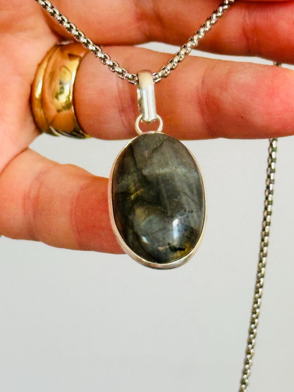 Catenine: Labradorite necklace – Nuovo e nell'imballaggio originale da Genève venduto da AGBERG 8