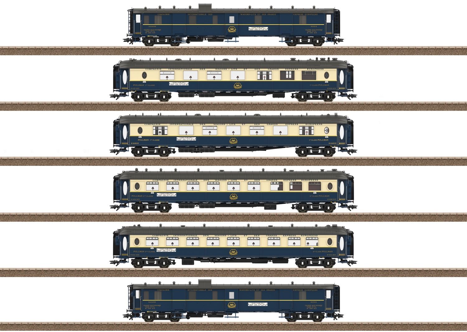 Trix Modellini di ferrovie: Trix 26470 - CIWL Pullmanwagen-Set EDELWEISS - OVP – Nuovo e nell'imballaggio originale da Versoix venduto da BFD3