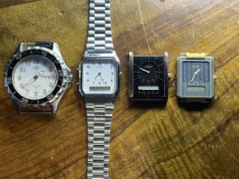 4-er Lot Armbanduhren TISSOT CASIO