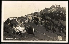 AK Rigi-Staffel, Panorama mit Kulm, 1936