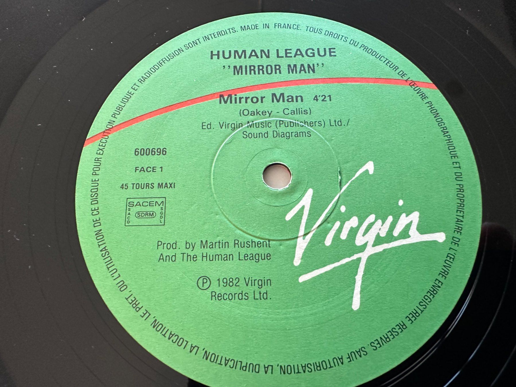 Dischi in vinile: THE HUMAN LEAGUE 12 MIRROR MAN – Usato da Sion venduto da jaipur1401 3