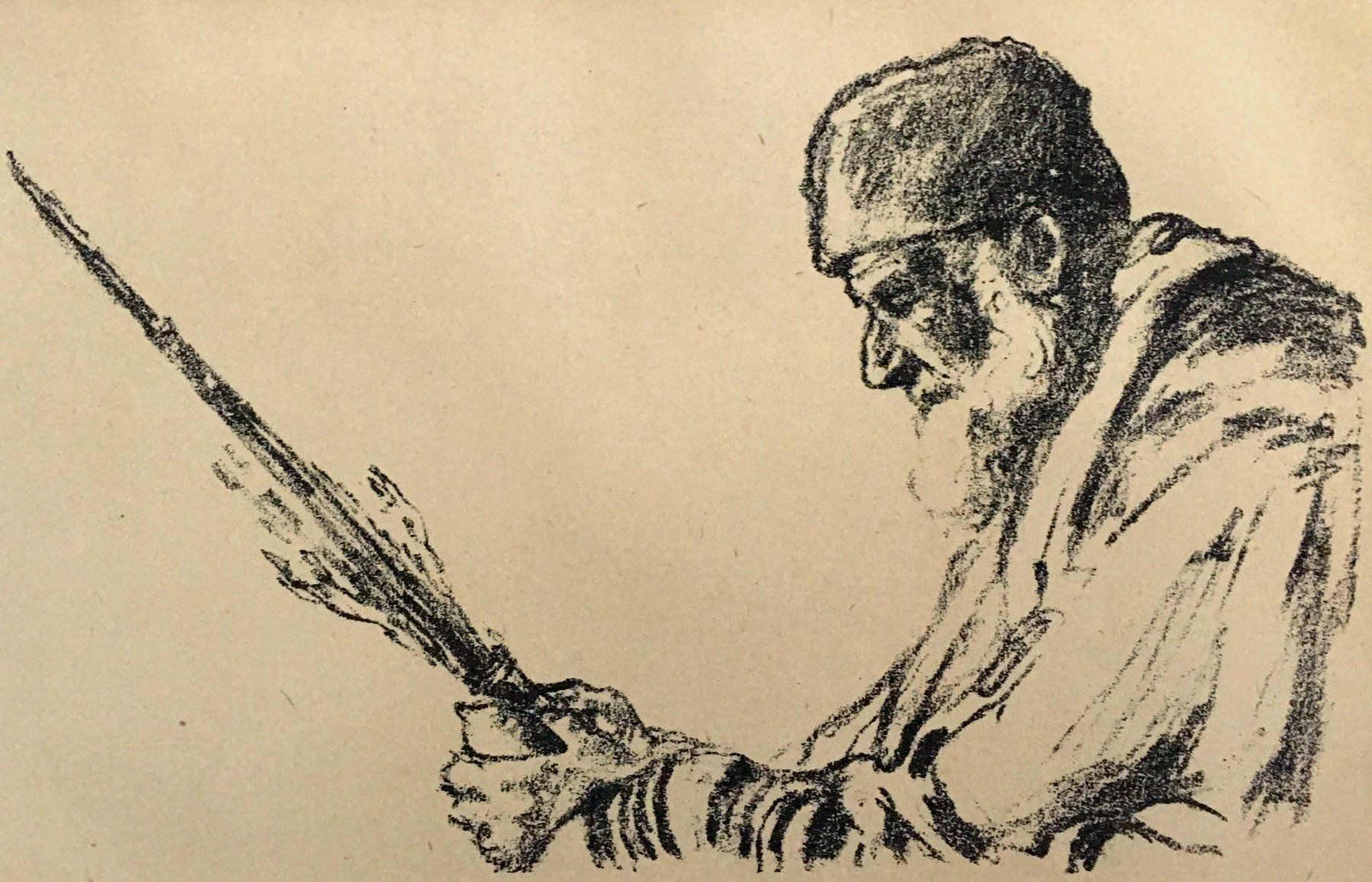 Grafica & Litografie: Hermann Struck "Bildnis eines Juden" – Usato da Nennigkofen venduto da babag