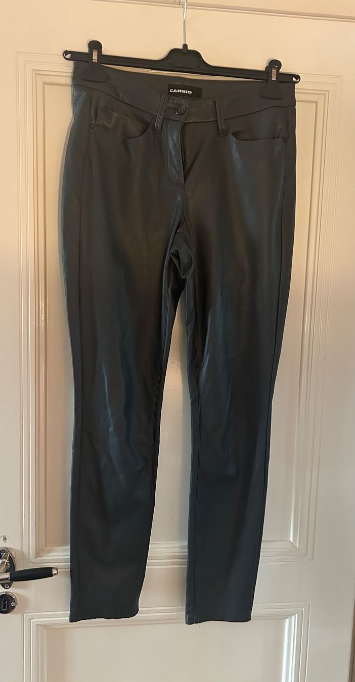 Cambio Pantaloni: Cambio Slim Fit Ray in Lederoptik, Graphit, 38 – Usato da Küsnacht ZH venduto da saluki12 5