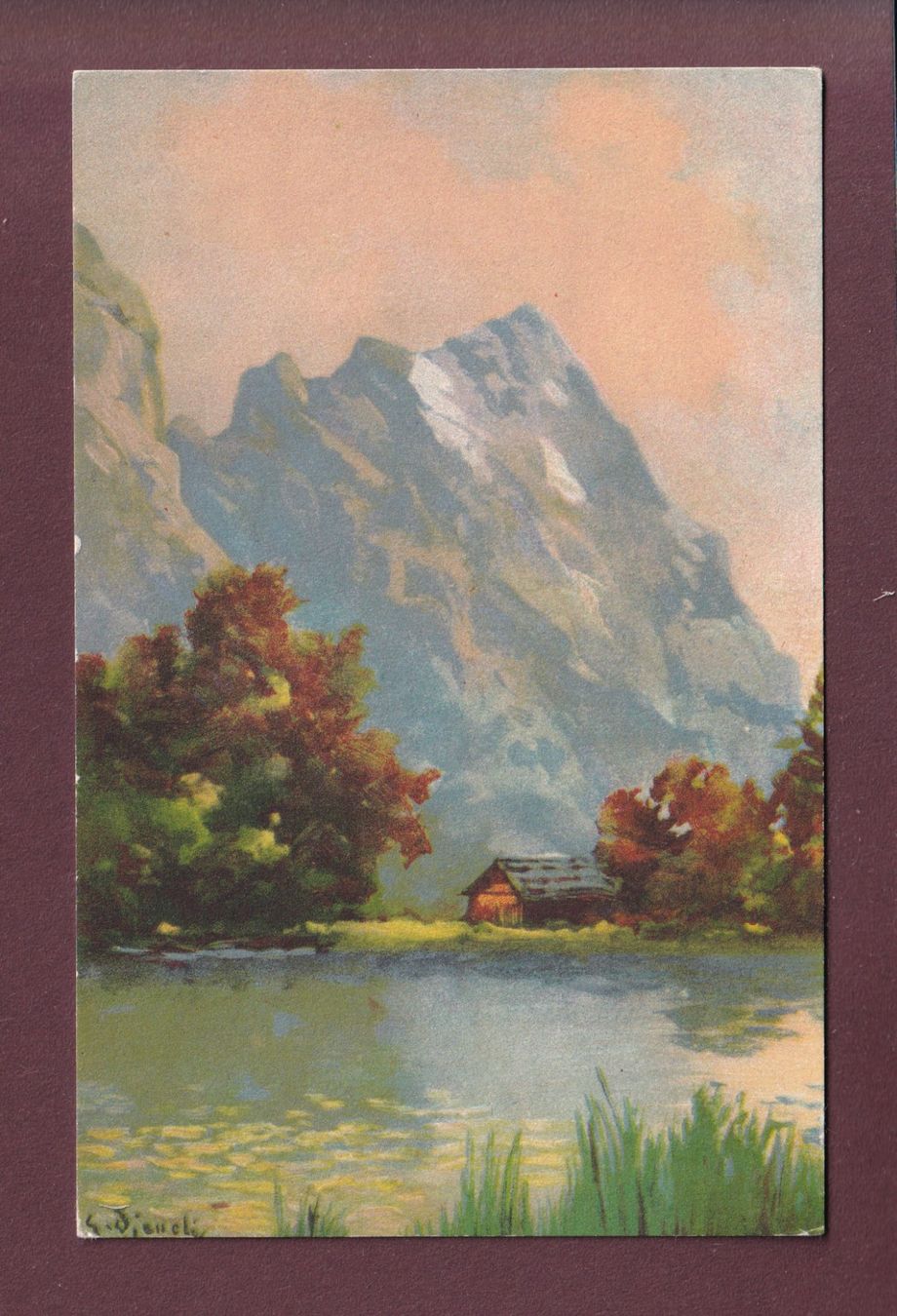 Ansichtskarten: EIGER vu de Grindelwald par Djaneli – Gebraucht aus Pully von nicecards