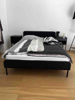 Bettgestell schwarz, 140x210 cm guter Zustand