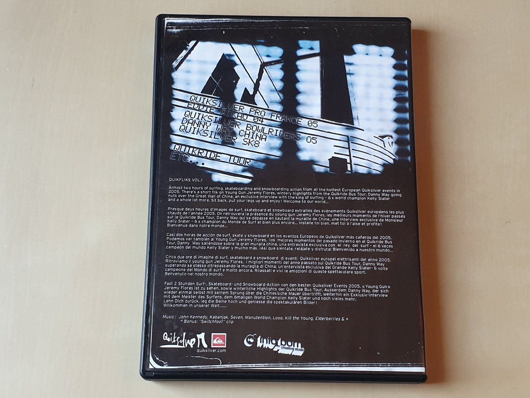 Alle DVDs: Quick Films Vol. 1 Surf Skate Snow – Gebraucht aus Stansstad von collectorsshop 1