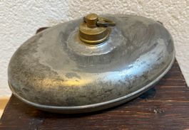 Antike Wärmflasche Bettflasche Messing-Verschluss