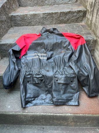 Veste de pluie Rukka, vintage, rouge/noir