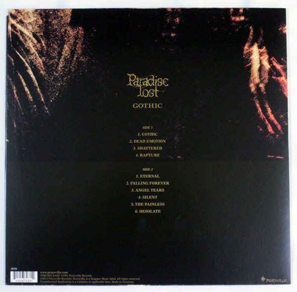 Dischi in vinile: Paradise Lost – Gothic – Nuovo e nell'imballaggio originale da Brittnau venduto da Zibu 1