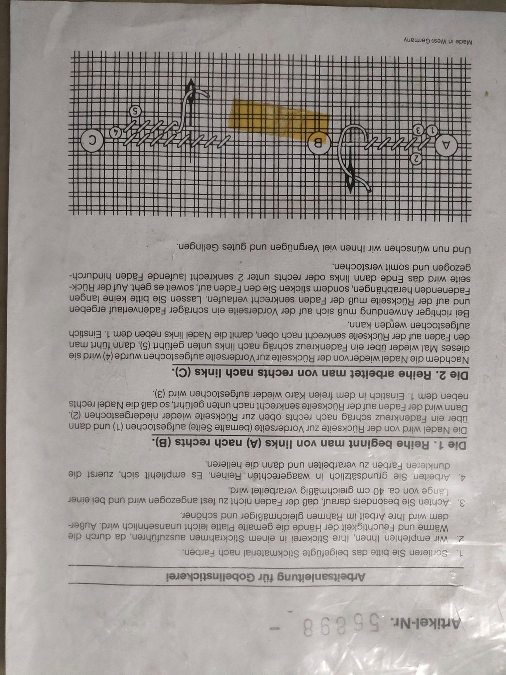 Foto & Immagini: Gobelinbild Handarbeit angefangen – Nuovo (secondo la descrizione) da Brugg AG venduto da Mashaba 4