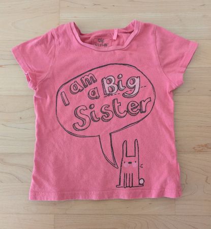 Süesses "Big Sister" T-Shirt, Grösse 80, Top Zustand!