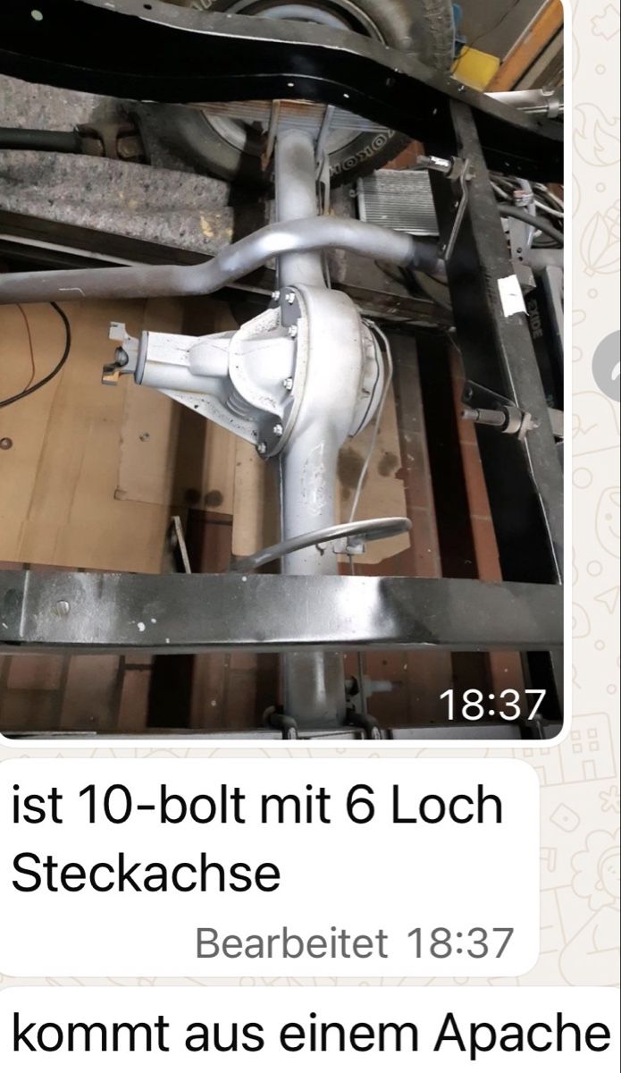 Tutti pezzi di ricambio auto: Hinterachse 6 Zylinder Apache 575859 – Usato da Krauchthal venduto da rhu_g7mq 1
