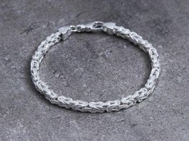 Königsarmband 4,5 mm  Design 925e 23gramm