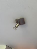 Deckenstrahler Spots Lampe 1x GU10 Metall matt gebürstet 