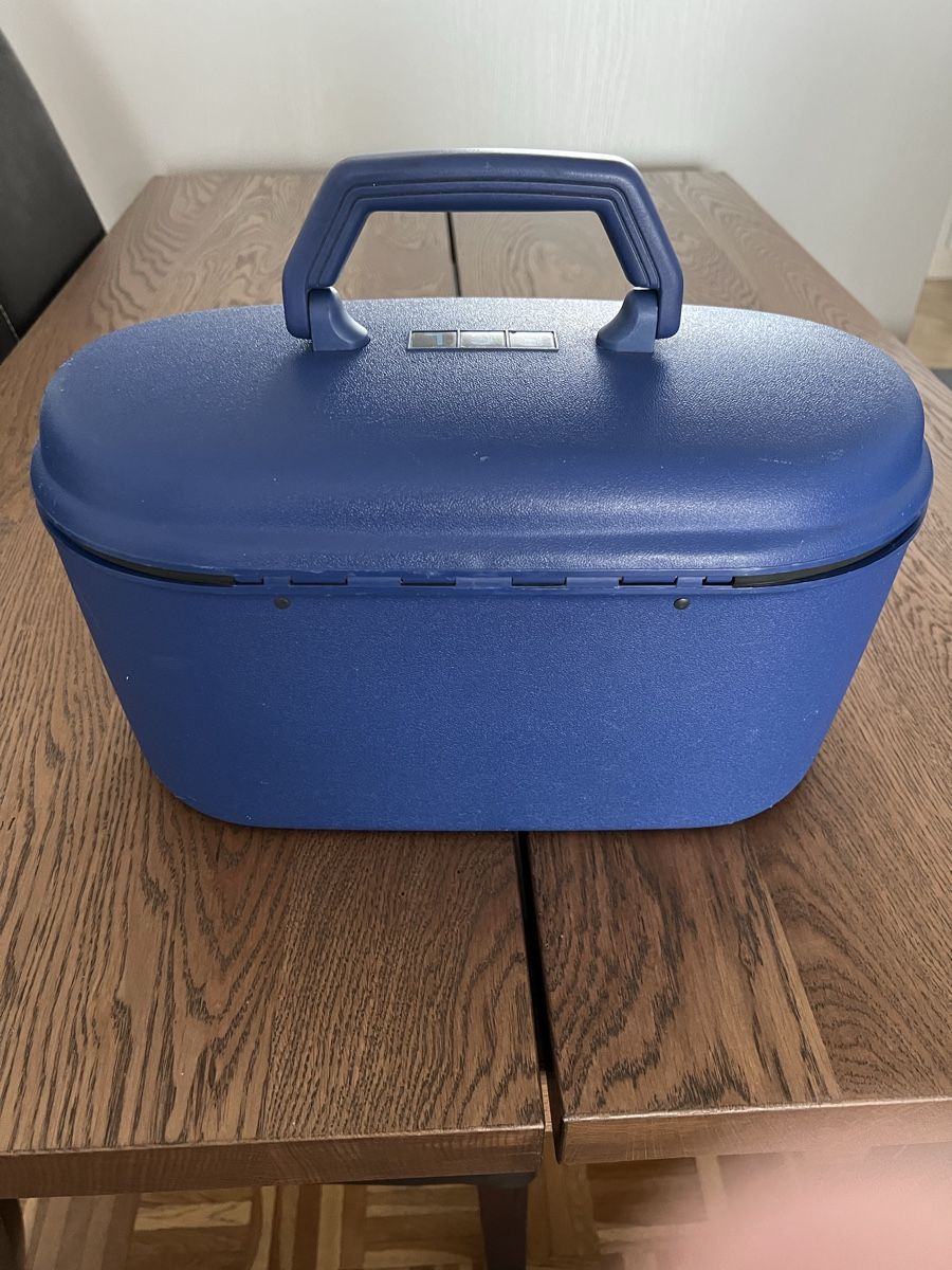 Samsonite Reisekoffer: Samsonite Kosmetikkoffer, Hartschale, Blau, Vintage! – Gebraucht aus Buchrain von Kubi29 1