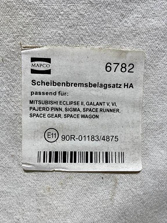 Tutti pezzi di ricambio auto: Scheibenbremsbelagsatz HA Maco 6782 – Usato da Neukirch an der Thur venduto da fabiennekoe 4
