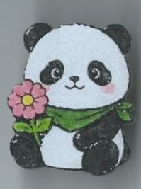 Plaquettes & Badges: Panda mit Blume, Pin – D'occasion à Zürich par t24_de