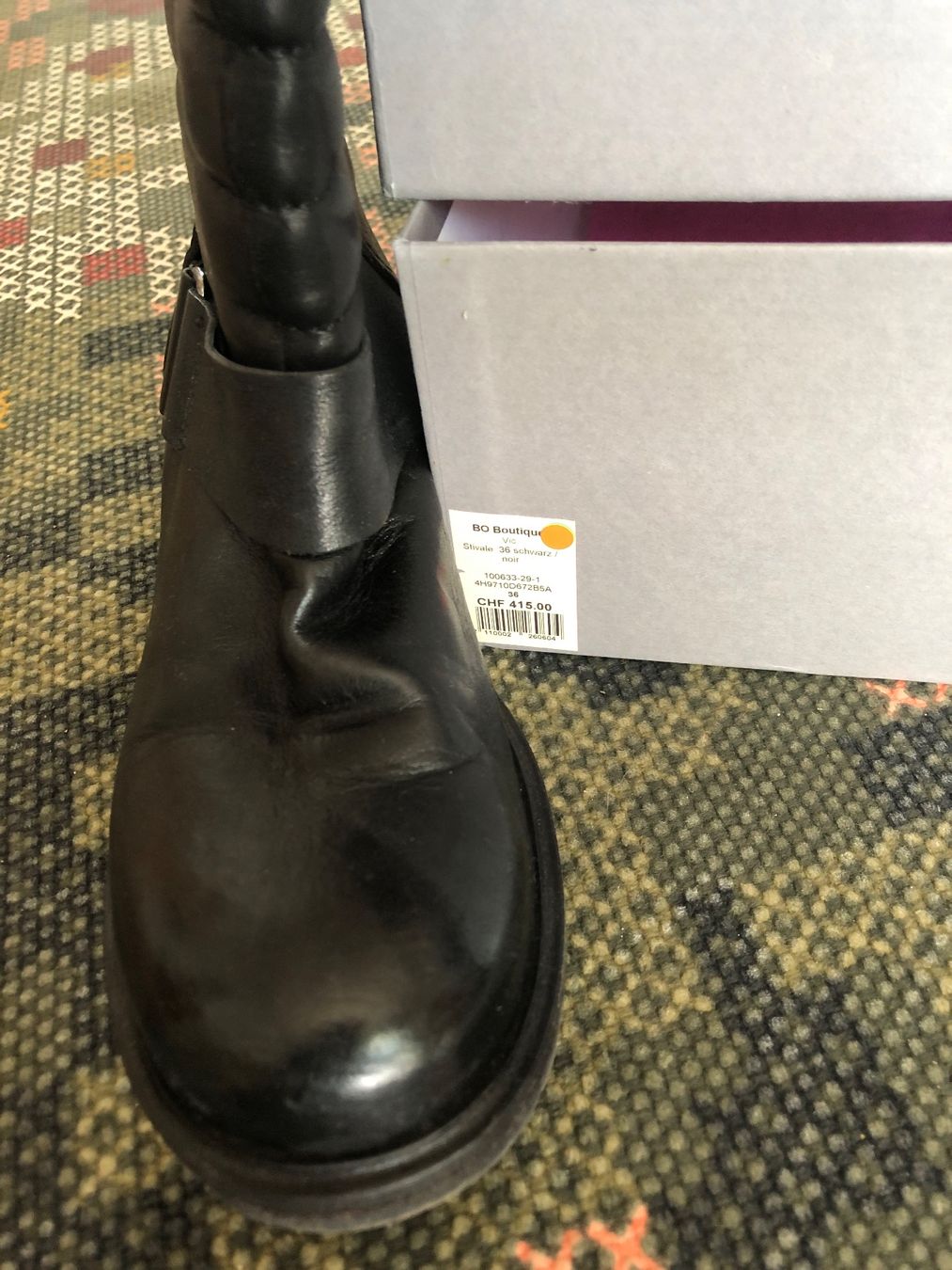 Vic Matié Scarpe da uomo: Bottes en cuir noir, pointure 36 – Nuovo e nell'imballaggio originale da Biel/Bienne venduto da Lianumi 6