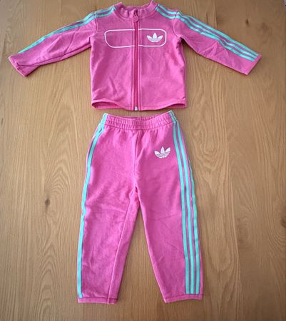 Tuta adidas bambina rosa 