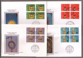 1982_B194-97_WUNDERSCHÖNE Vb-FDC-Serie !_Philswiss 10-13/82