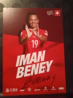 Iman Beney - handsignierte SFV Karte - ⚽🏆