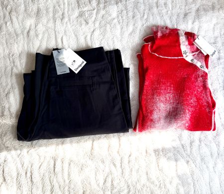 Rollkragen Pullover und Stoffhose von Desigual