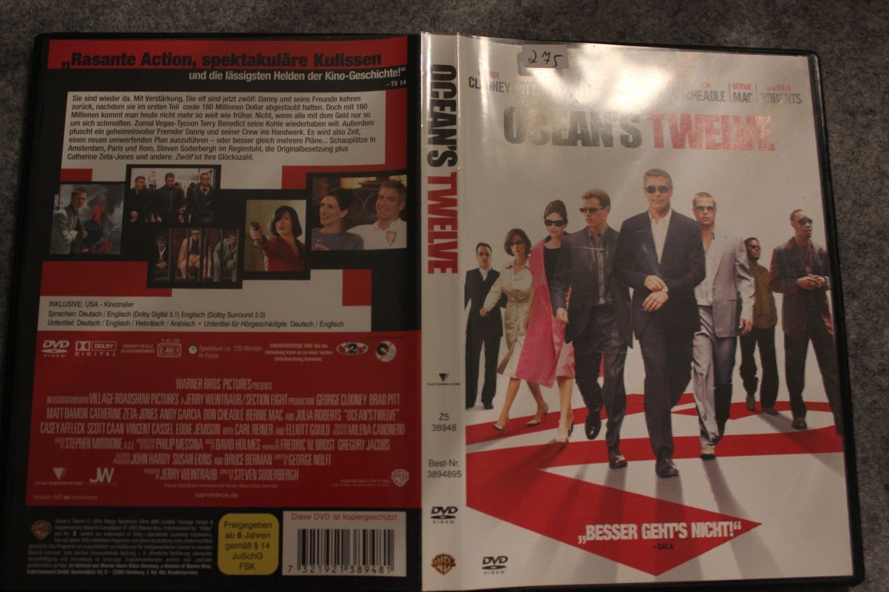 Tutti i DVDs: Ocean's Twelve DVD ( 275) – Usato da Geroldswil venduto da Schlumpfine1973