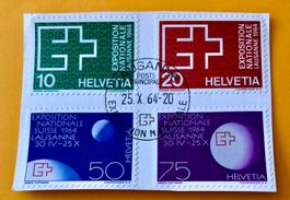 Nr.402/403/404/405 GESTEMPELT 1963 Expo Lausanne(3)  