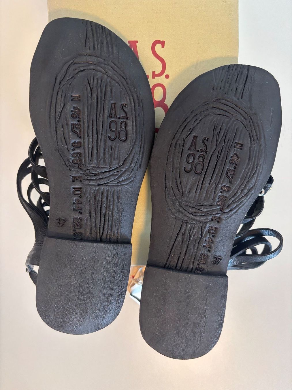 A.S.98 Damenschuhe: AS98 Sandalen, black Leder, Gr. 37 – Neu (gemäss Beschreibung) aus Zürich von cel_kv7b 2