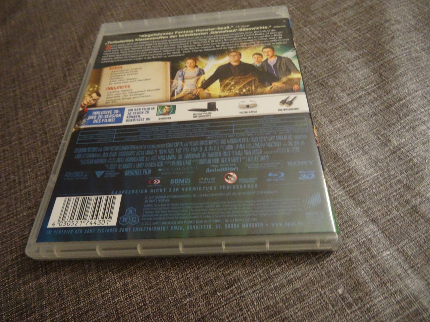 Alle DVDs: Blu-ray 3D + Blu-ray Gänsehaut – Gebraucht aus Olten von Disc-Verkauf 2