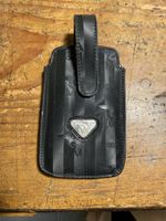 Schwarze Handyhülle MM Leder Vintage
