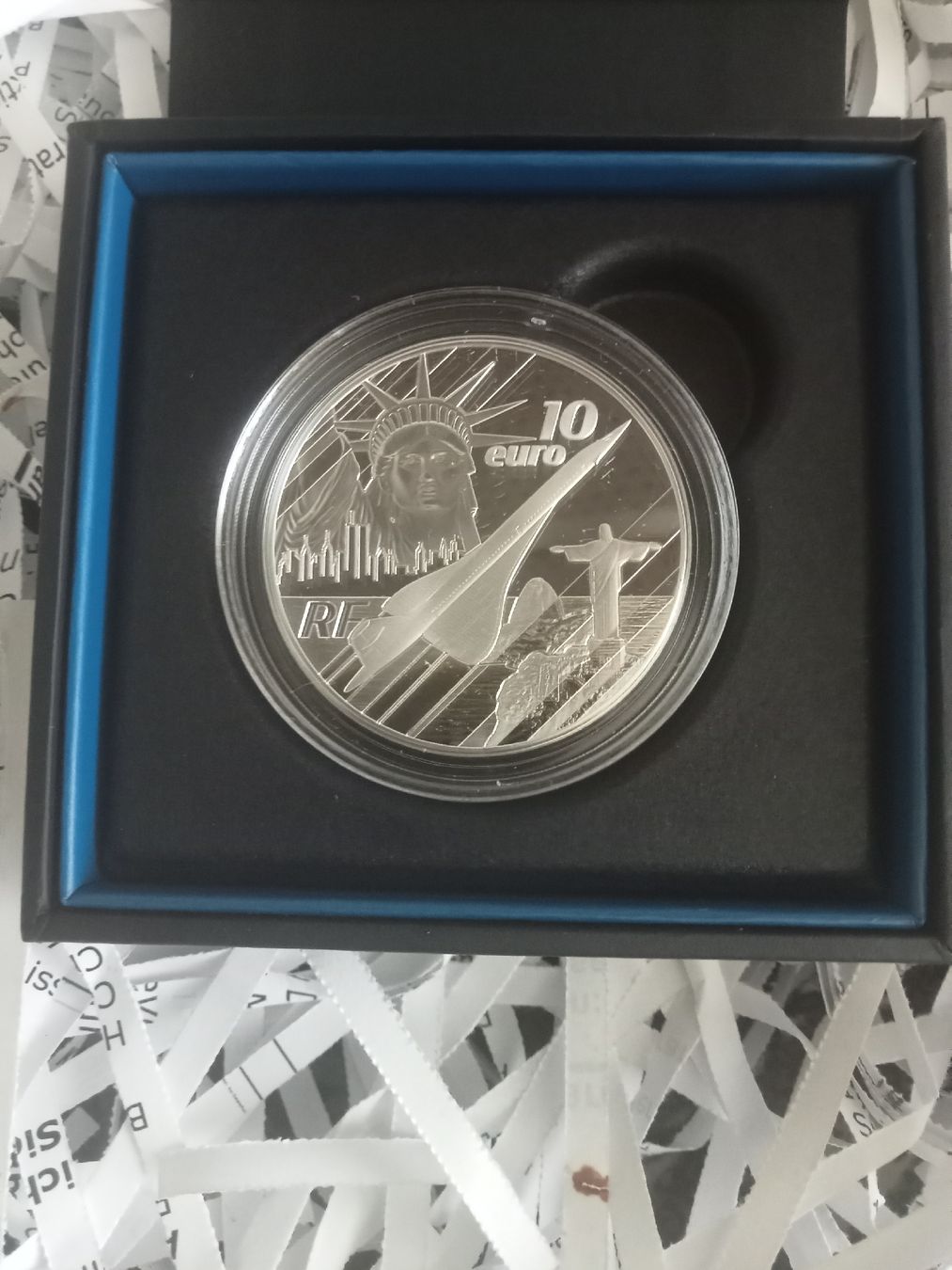 Tutti le monete: Concorde Silber Monnaie de Paris 10€  Proof  – Nuovo e nell'imballaggio originale da Alpnach Dorf venduto da ake-7x7v