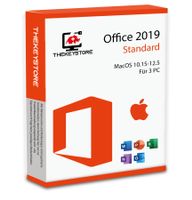Microsoft Office 2019 Standard - Mac für 3 PC's