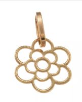 Blume aus 585 Gold 14 Karat 9 mm Durchmesser