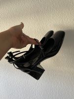 Schuhe Lack schwarz Groesse 39 guter Zustand