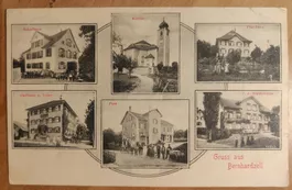 Mehrbild Karte Gruss aus Bernhardzell um 1920