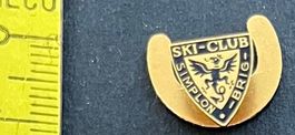 Skiclub Simplon-Brig /Knopfanstecker Vintage Original