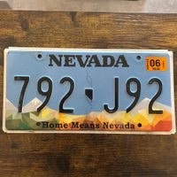 🇺🇸 U.S. Autoschild - Nevada 792-J92 - ORIGINAL