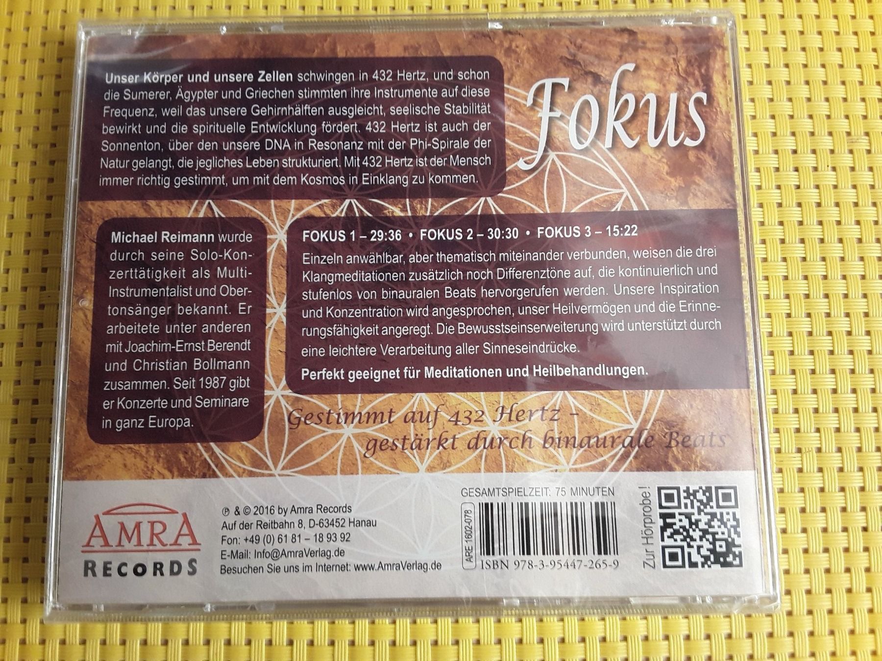 CD: CD - Fokus  - 432 Hertz – Nuovo e nell'imballaggio originale da Rebstein venduto da Buchsi03 1