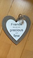 Holzherz Deko "Friends..." Shabby Chic